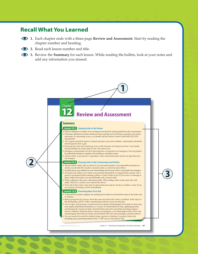 Comprehensive Health Skills for Middle School, 1st Edition page W7