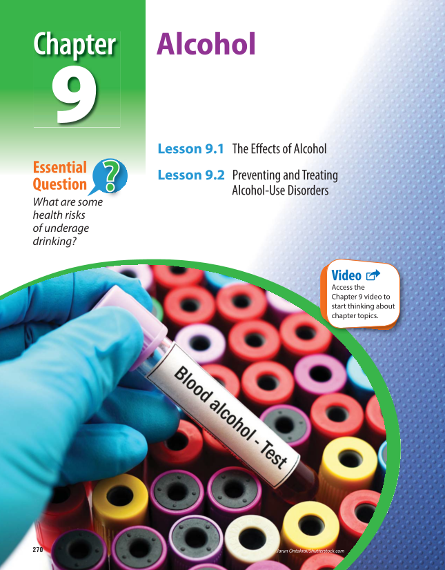 Comprehensive Health Skills for Middle School, 1st Edition page 270