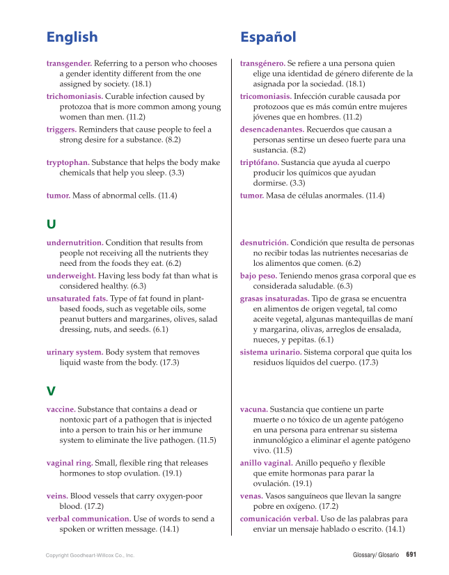 Comprehensive Health Skills for Middle School, 1st Edition page 691