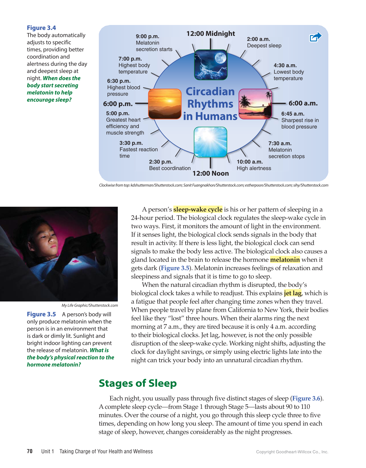 Comprehensive Health Skills for Middle School, 1st Edition page 70