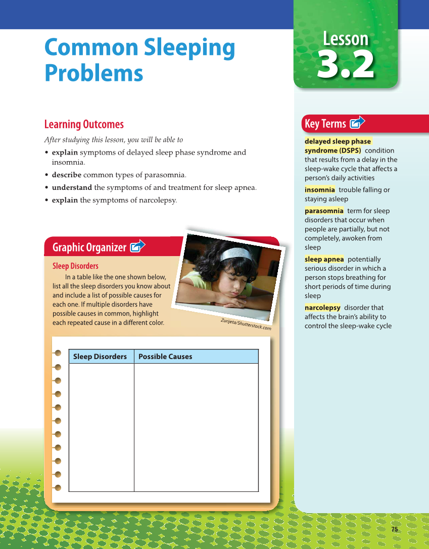 Comprehensive Health Skills for Middle School, 1st Edition page 75