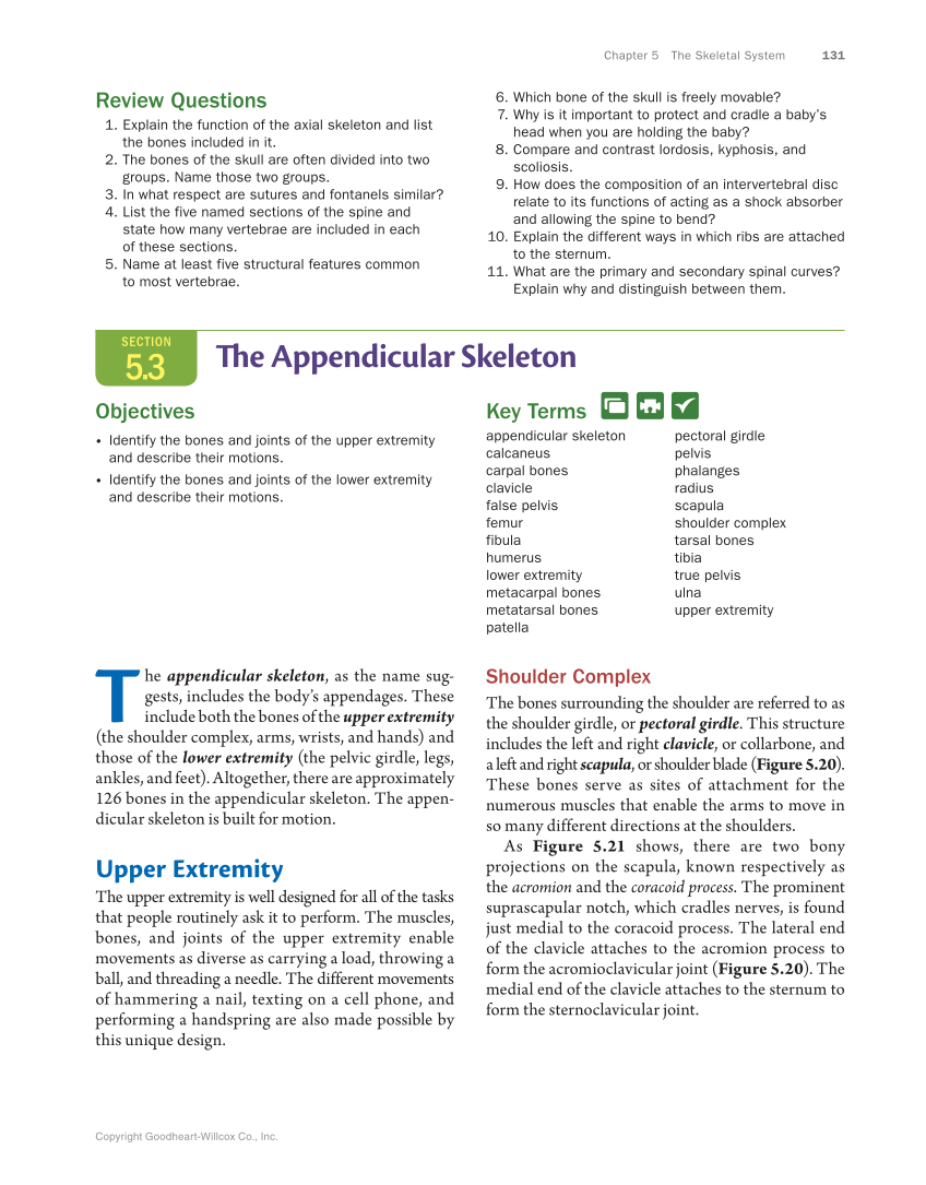 Anatomy & Physiology Essentials, 1st Edition page 131