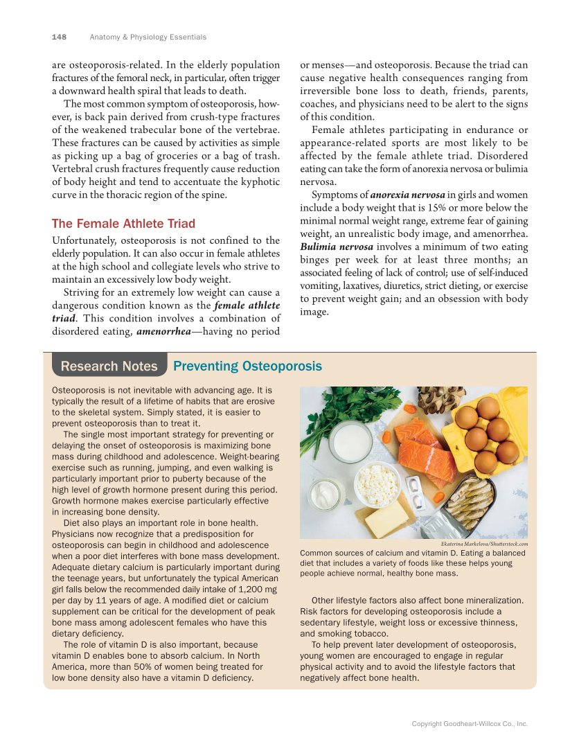 Anatomy & Physiology Essentials, 1st Edition page 148