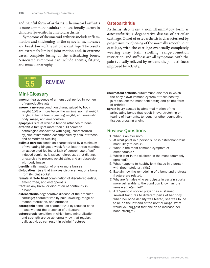 Anatomy & Physiology Essentials, 1st Edition page 150