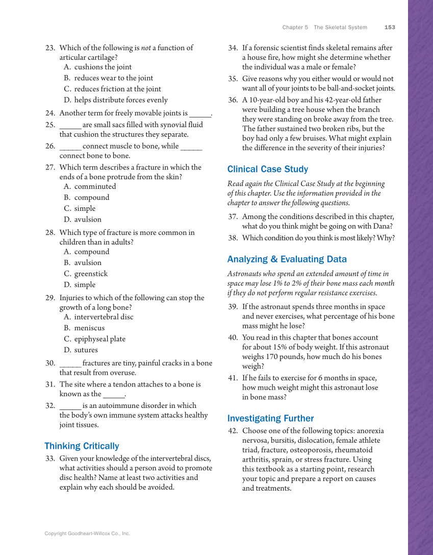 Anatomy & Physiology Essentials, 1st Edition page 153