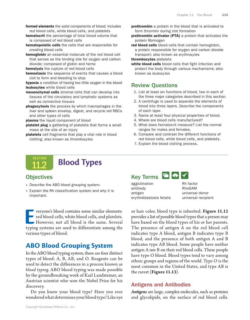 Anatomy & Physiology Essentials, 1st Edition page 335
