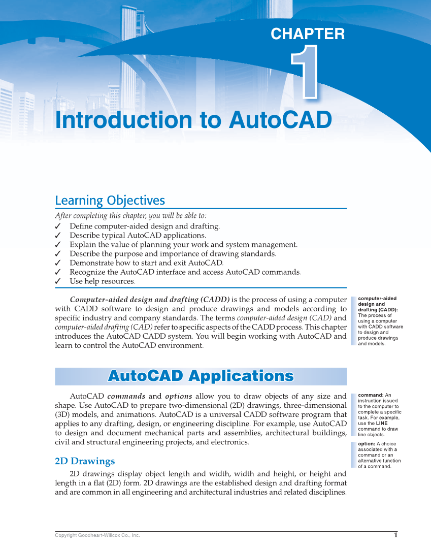 AutoCAD and Its Applications—Comprehensive 2019, 26th Edition page 1