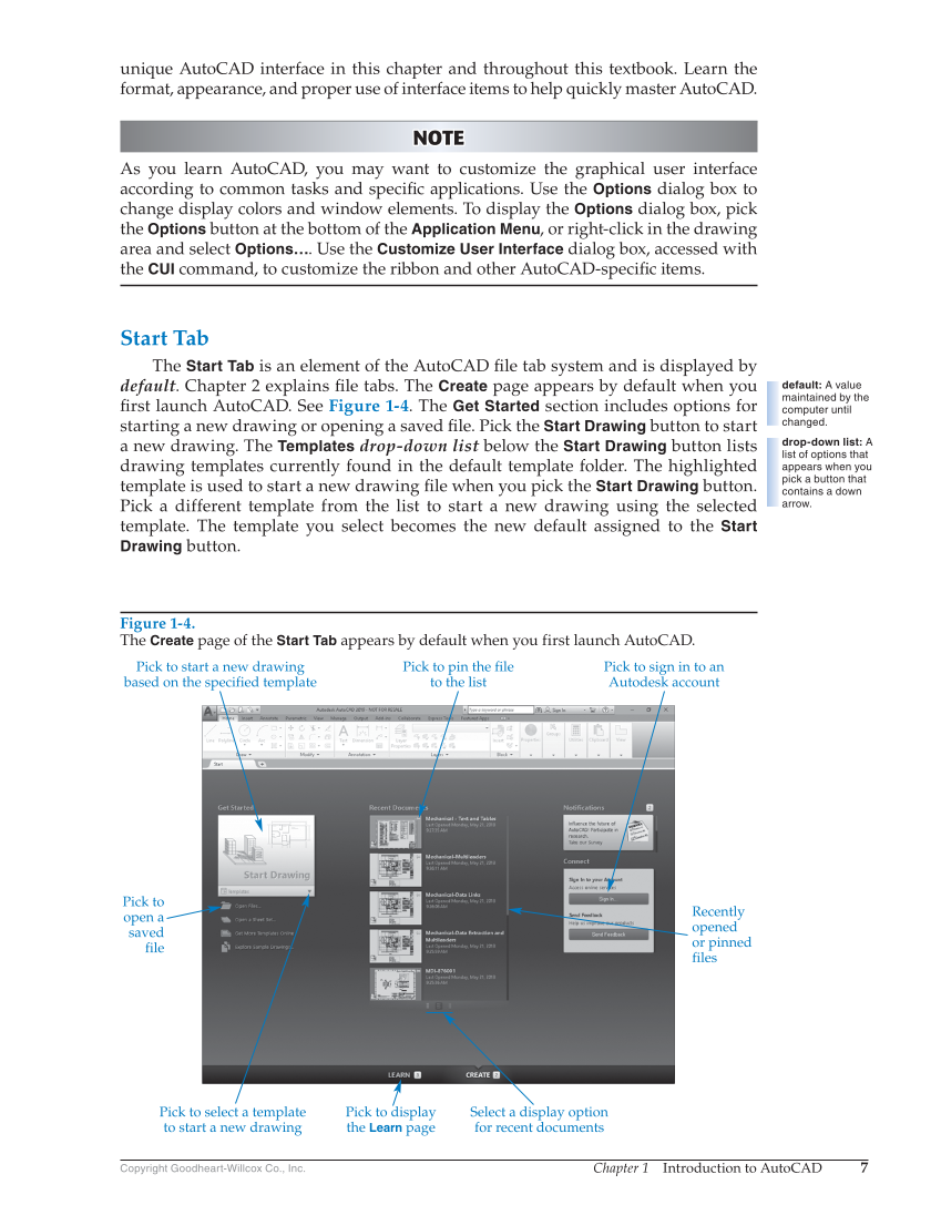 AutoCAD and Its Applications—Comprehensive 2019, 26th Edition page 7