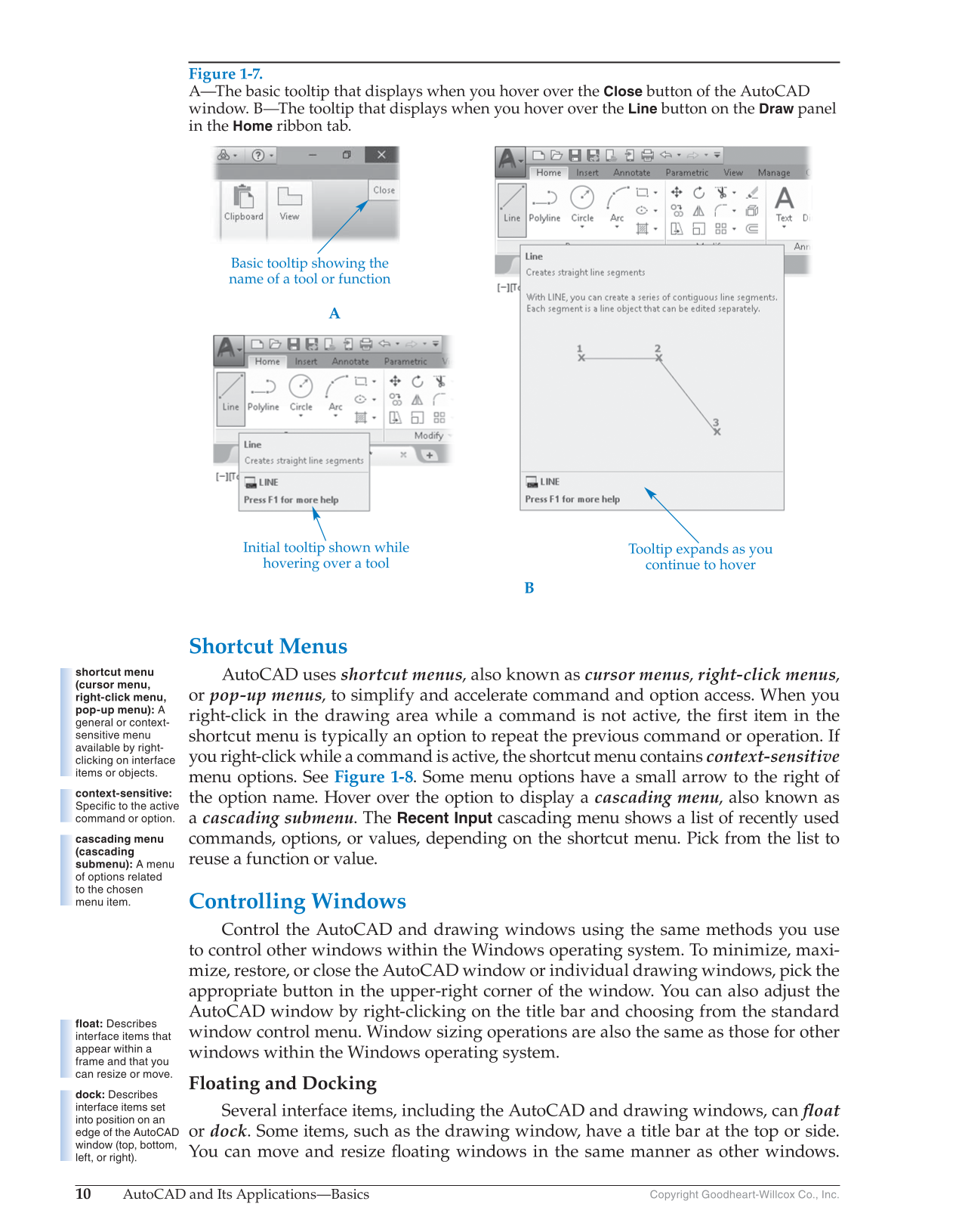 AutoCAD and Its Applications—Comprehensive 2019, 26th Edition page 10