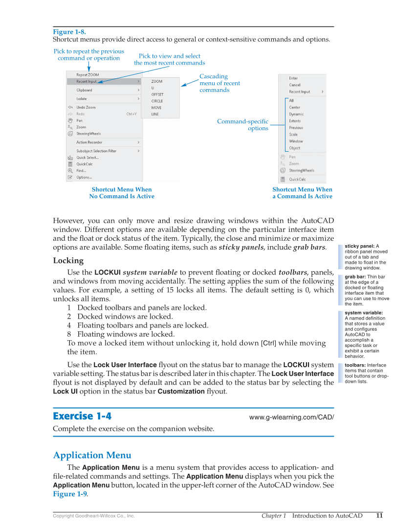 AutoCAD and Its Applications—Comprehensive 2019, 26th Edition page 11