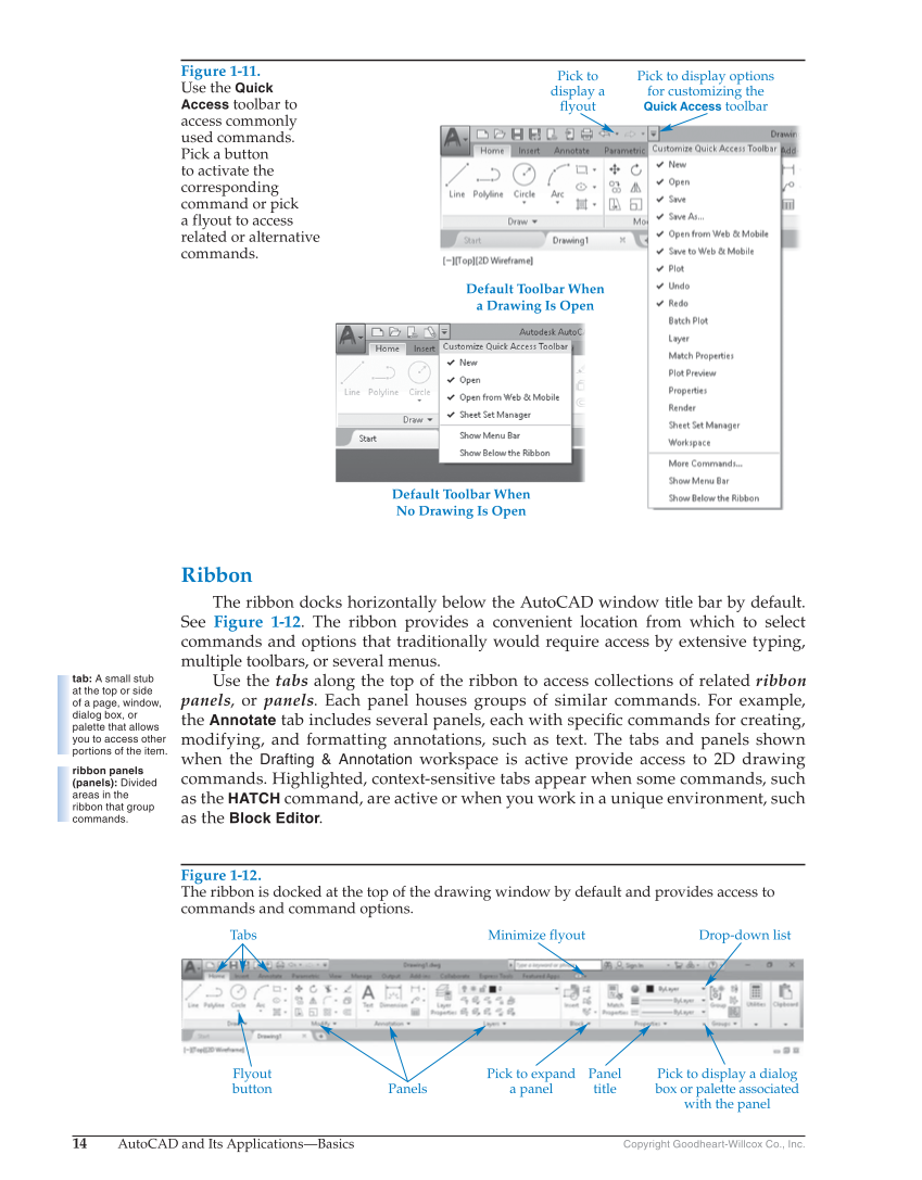 AutoCAD and Its Applications—Comprehensive 2019, 26th Edition page 14