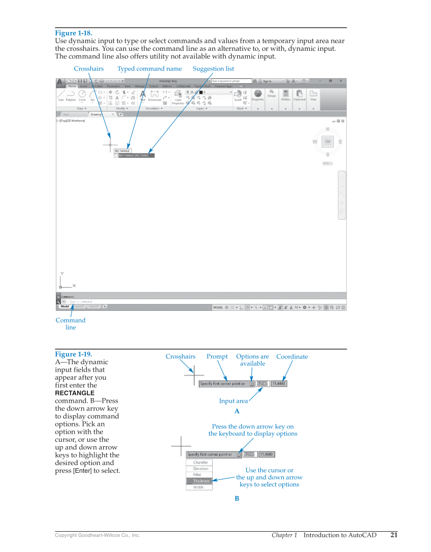 AutoCAD and Its Applications—Comprehensive 2019, 26th Edition page 21
