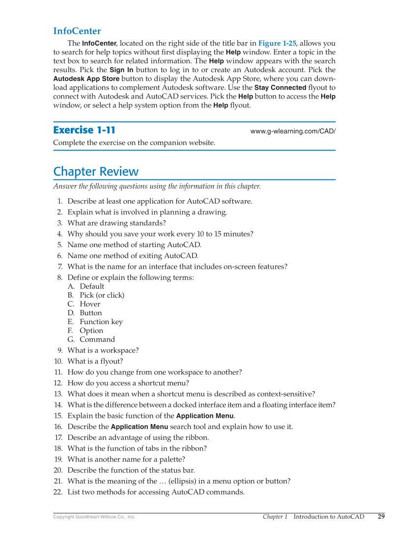 AutoCAD and Its Applications—Comprehensive 2019, 26th Edition page 29