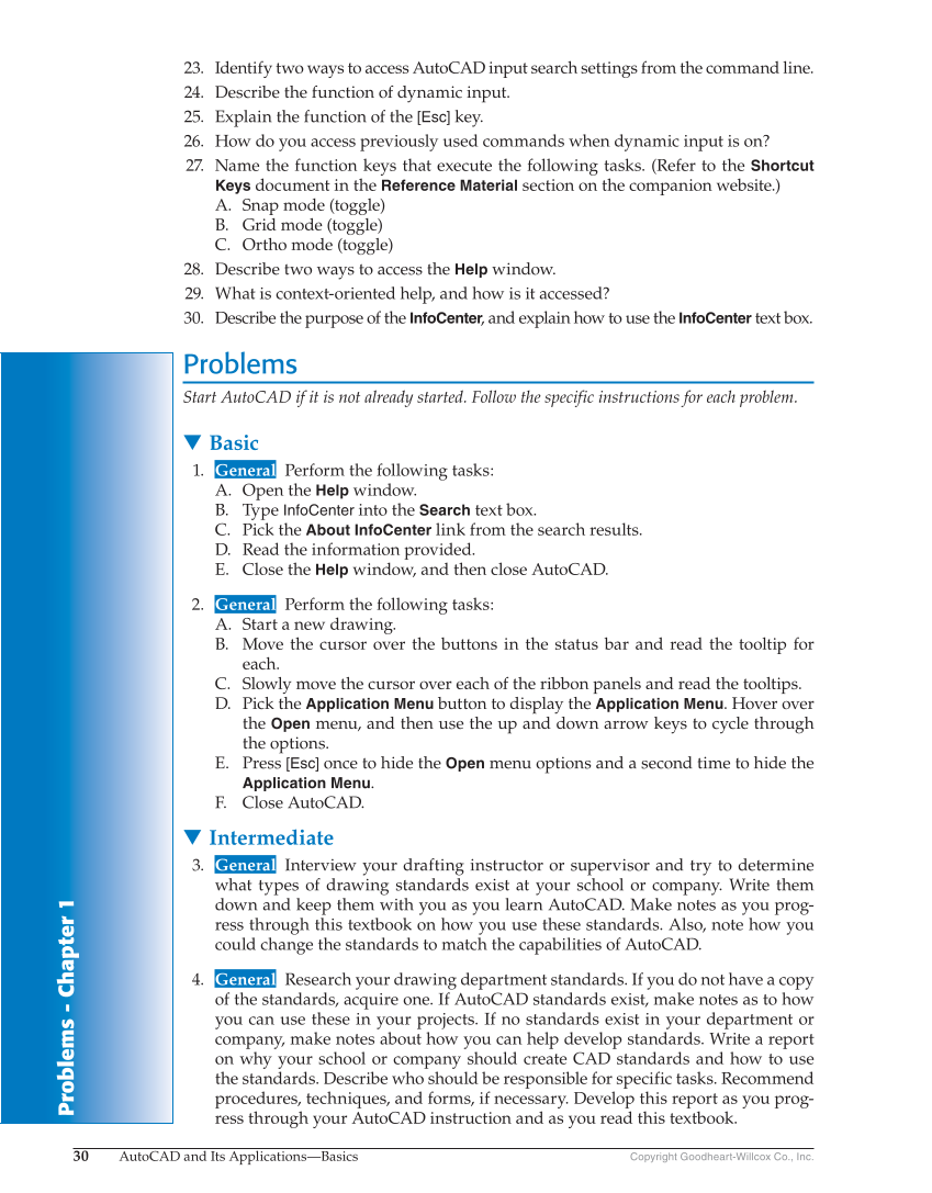 AutoCAD and Its Applications—Comprehensive 2019, 26th Edition page 30