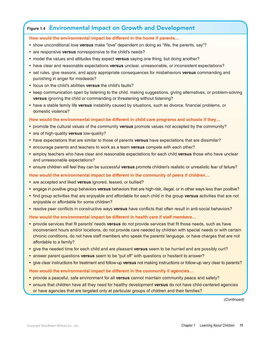 Child Development: Early Stages Through Age 12, 9th Edition page 11
