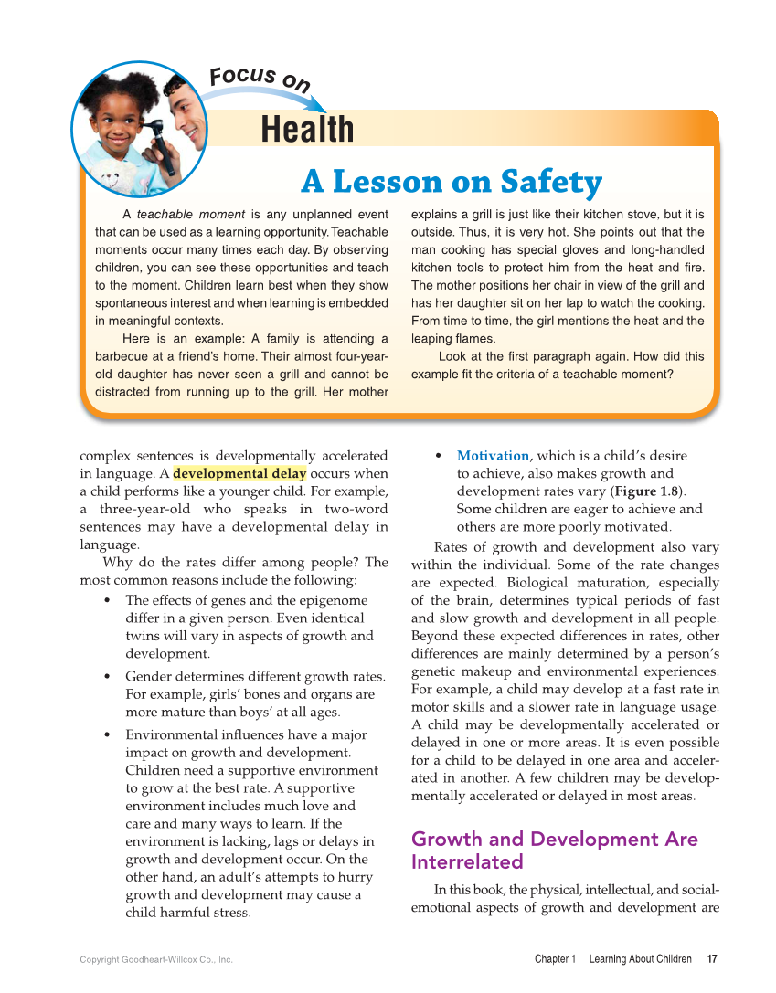 Child Development: Early Stages Through Age 12, 9th Edition page 17