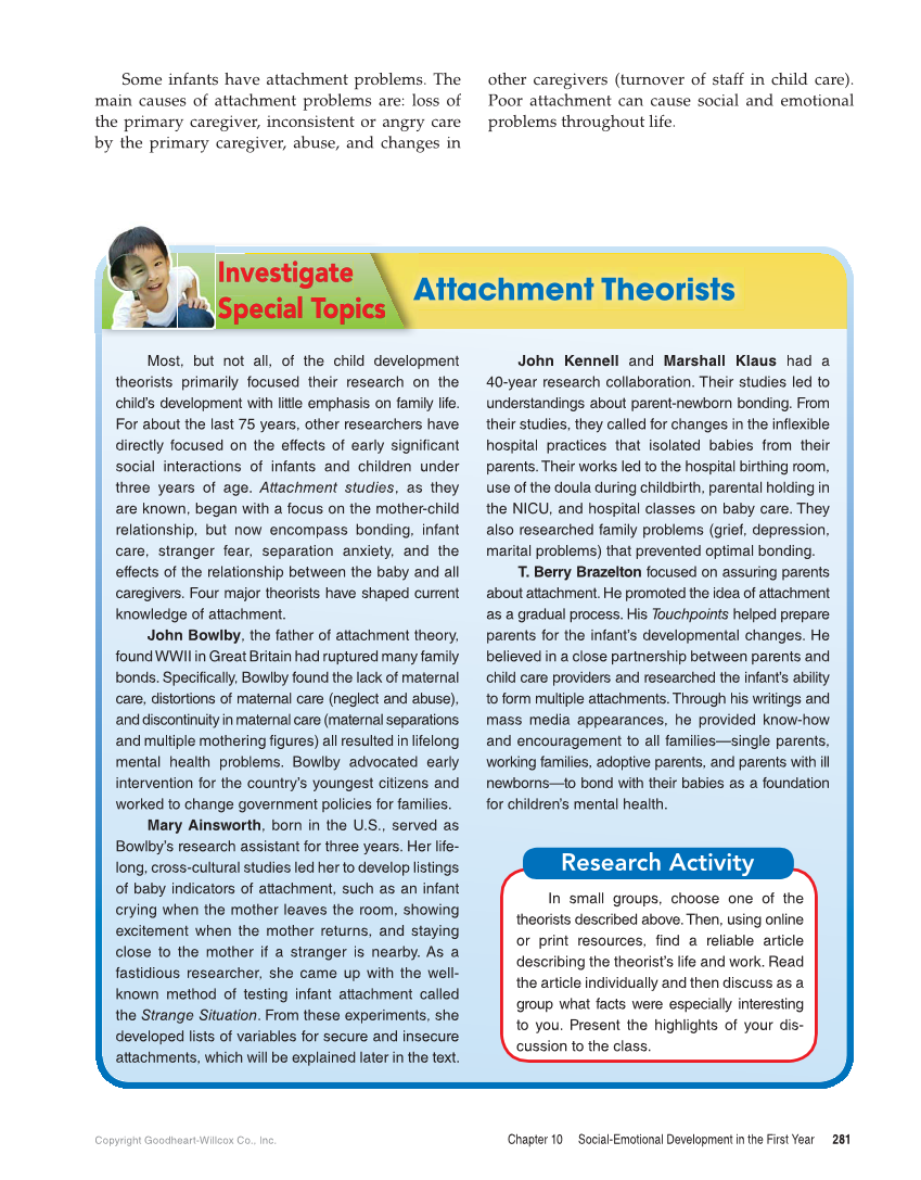 Child Development: Early Stages Through Age 12, 9th Edition page 281
