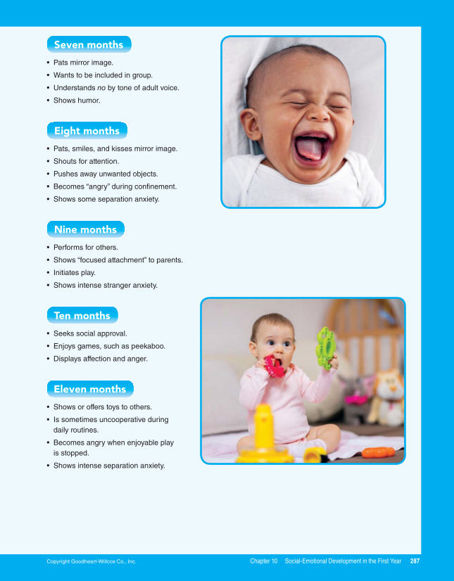 Child Development: Early Stages Through Age 12, 9th Edition page 287