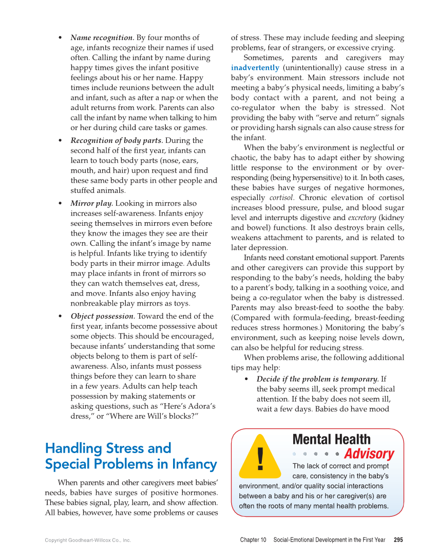 Child Development: Early Stages Through Age 12, 9th Edition page 295
