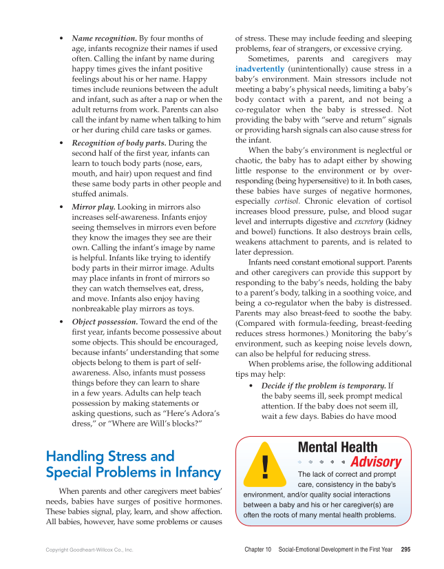 Child Development: Early Stages Through Age 12, 9th Edition page 295
