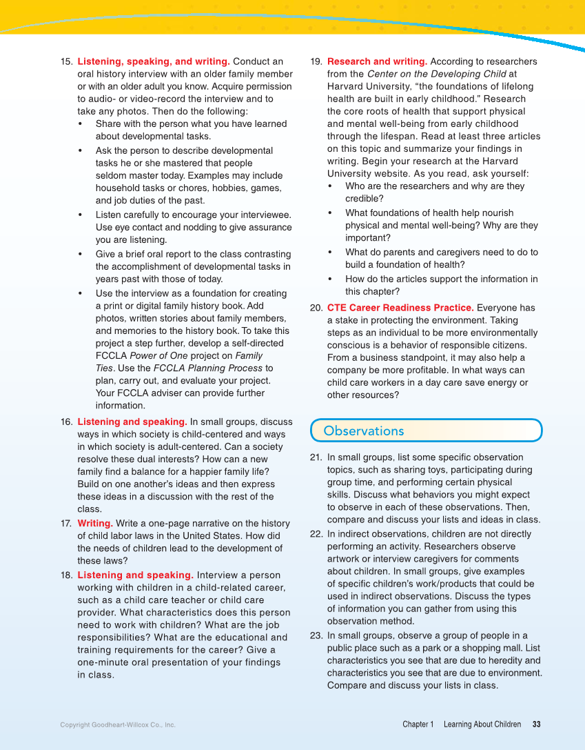 Child Development: Early Stages Through Age 12, 9th Edition page 33
