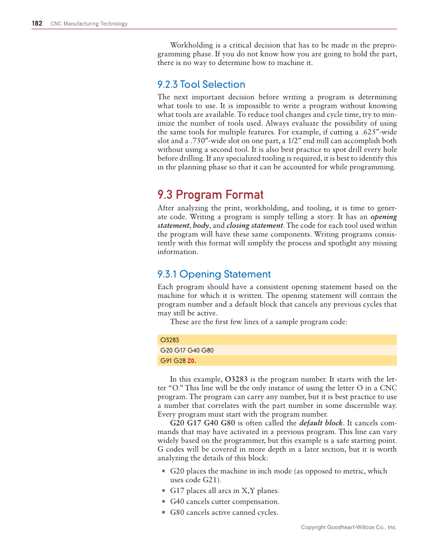 CNC Manufacturing Technology, 1st Edition page 182