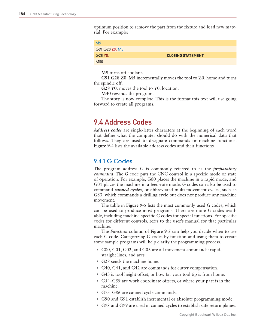 CNC Manufacturing Technology, 1st Edition page 184