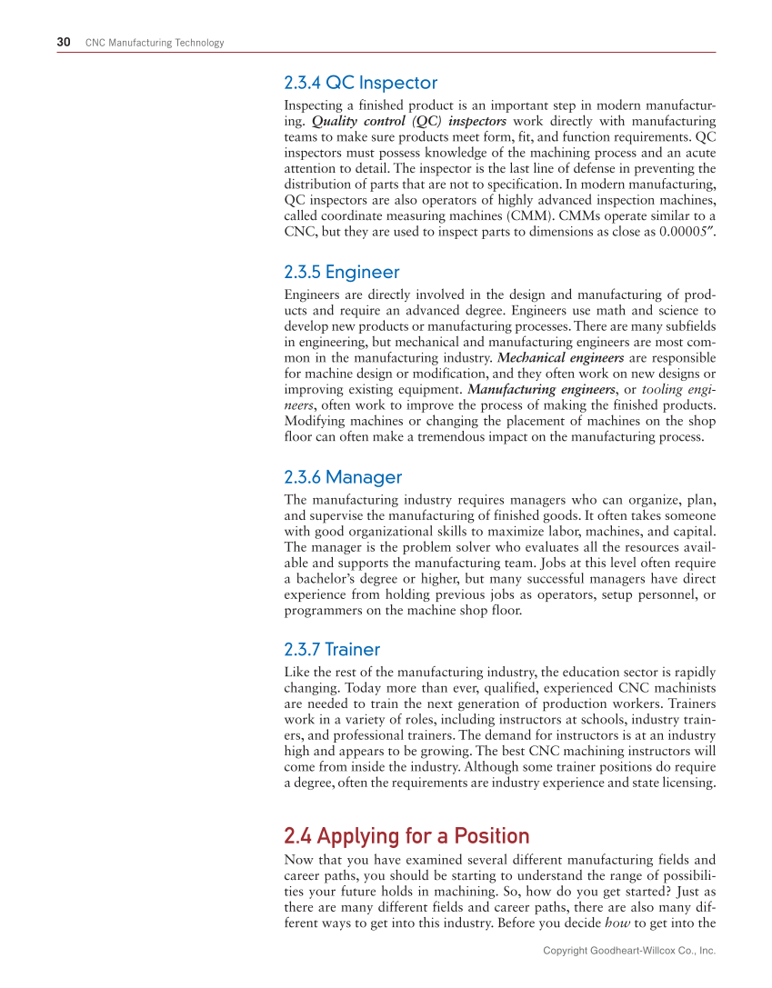 CNC Manufacturing Technology, 1st Edition page 30