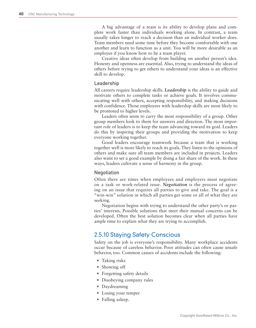 CNC Manufacturing Technology, 1st Edition page 40