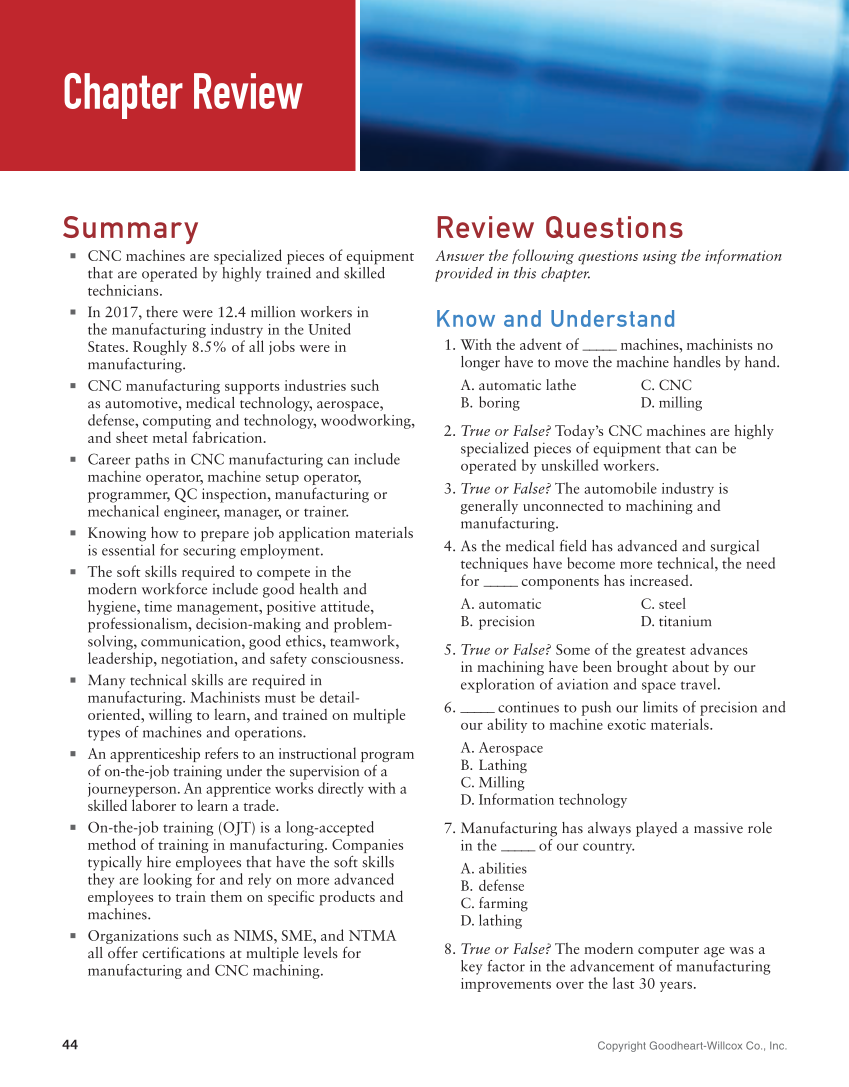 CNC Manufacturing Technology, 1st Edition page 44