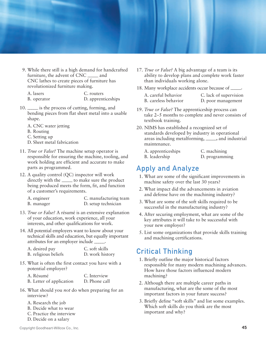 CNC Manufacturing Technology, 1st Edition page 45