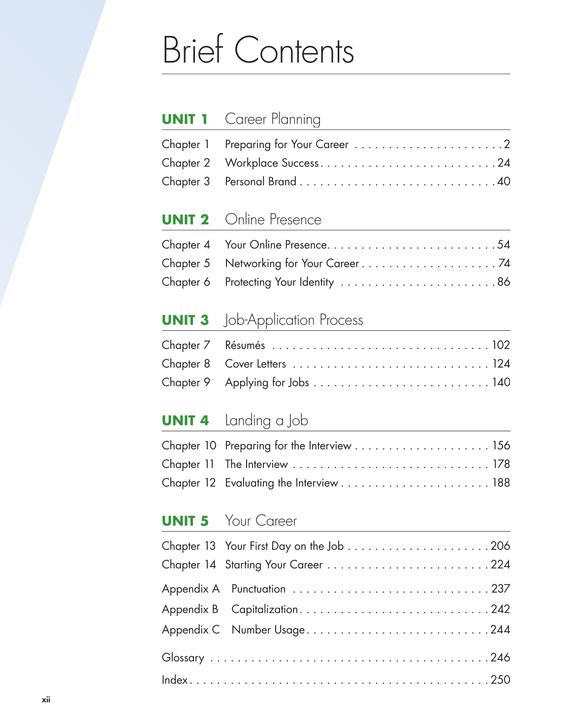 Connect to Your Career: Job-Search Skills for a Digital World, 2nd Edition page xii