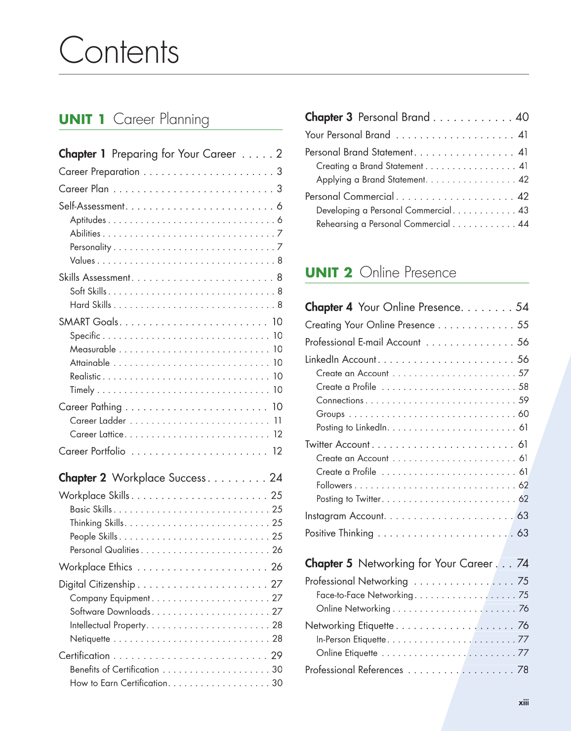 Connect to Your Career: Job-Search Skills for a Digital World, 2nd Edition page xiii