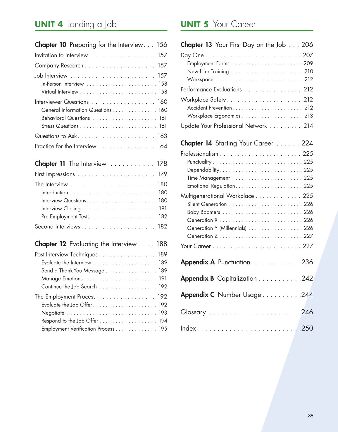 Connect to Your Career: Job-Search Skills for a Digital World, 2nd Edition page xv
