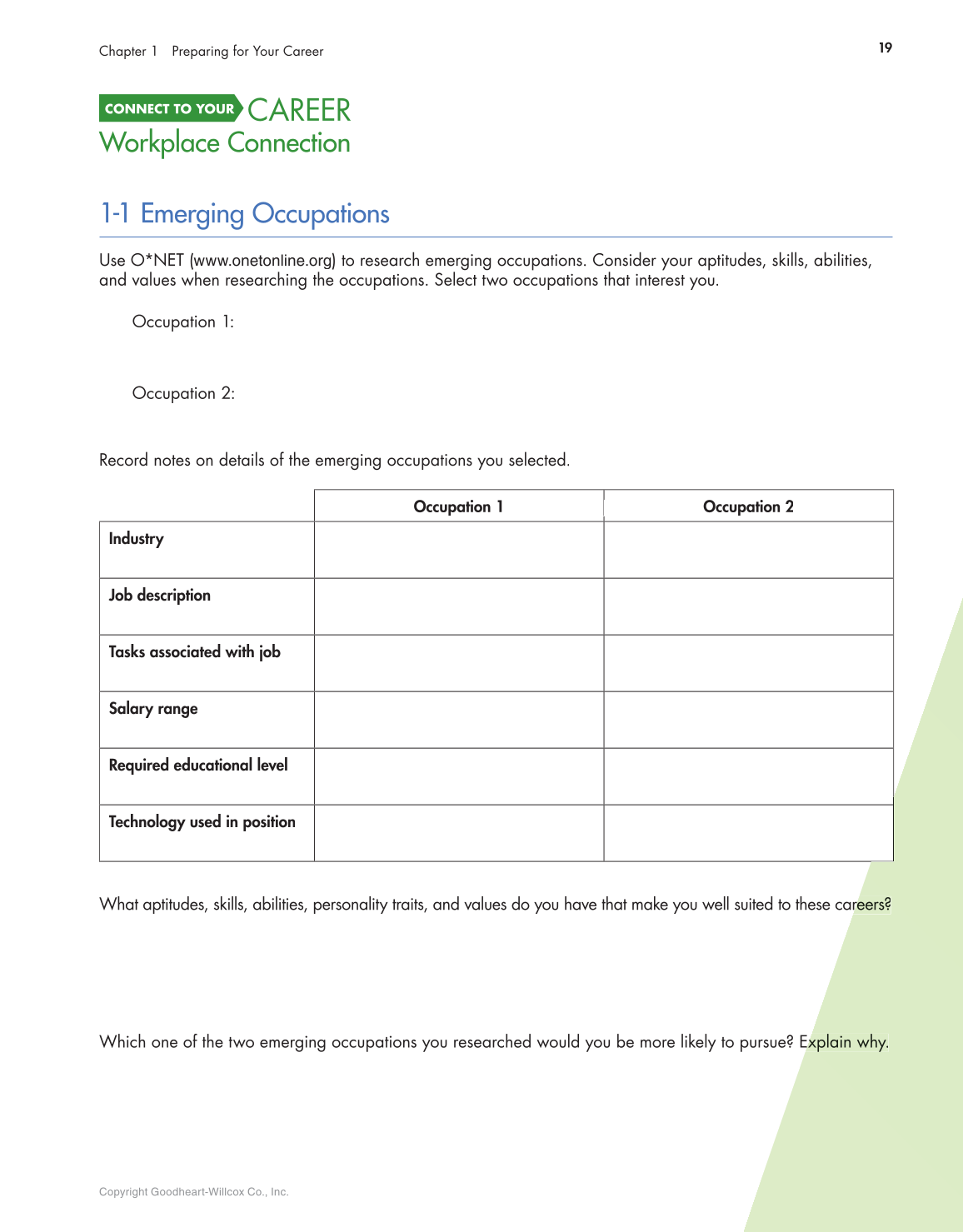 Connect to Your Career: Job-Search Skills for a Digital World, 2nd Edition page 19