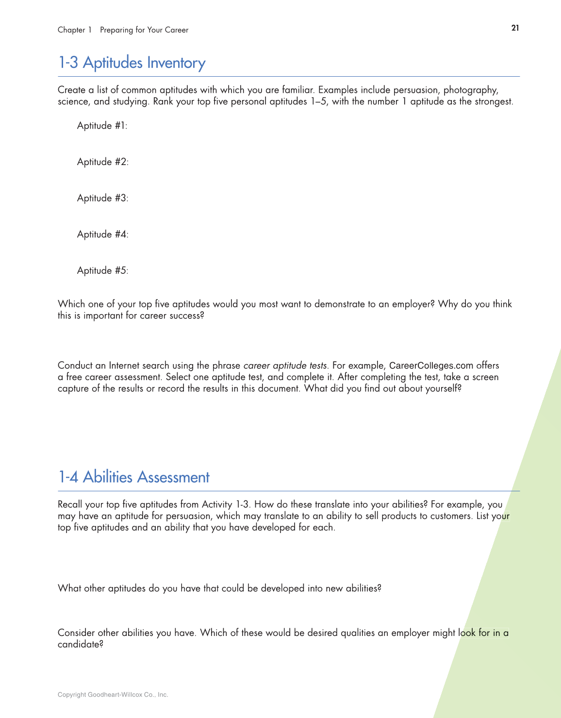Connect to Your Career: Job-Search Skills for a Digital World, 2nd Edition page 21