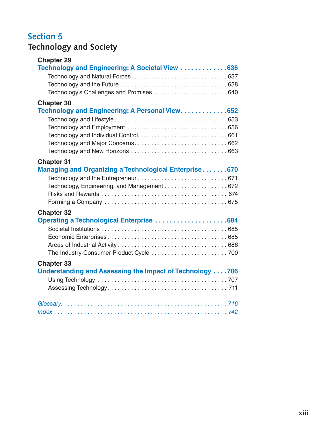 Foundations of Engineering & Technology, 7th Edition page xiii