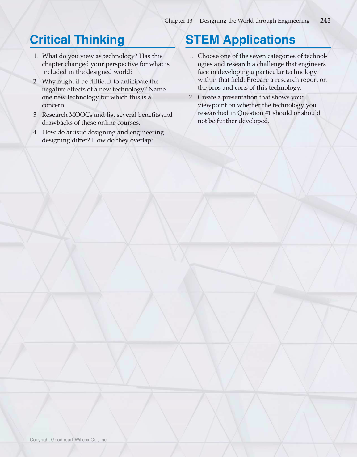 Foundations of Engineering & Technology, 7th Edition page 245