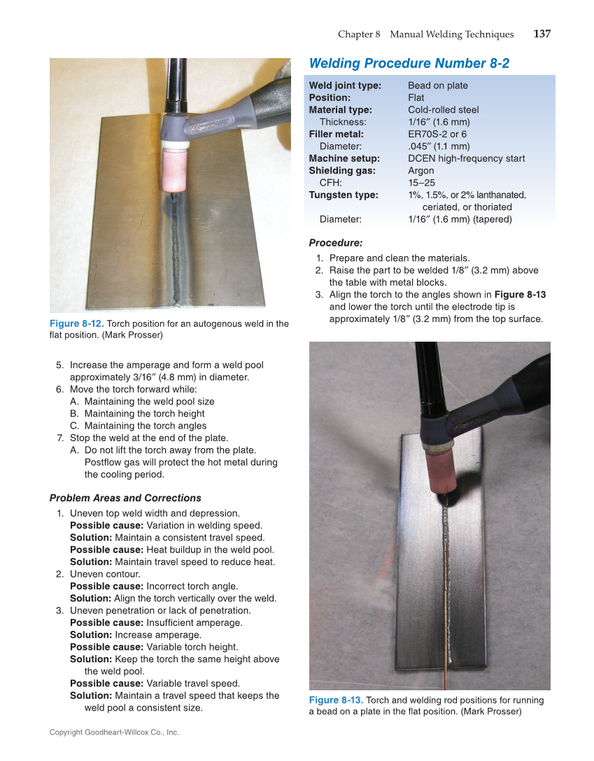 Gas Tungsten Arc Welding Handbook, 7th Edition page 137