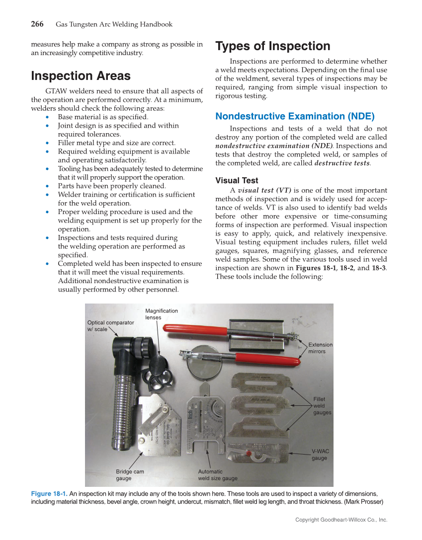 Gas Tungsten Arc Welding Handbook, 7th Edition page 266