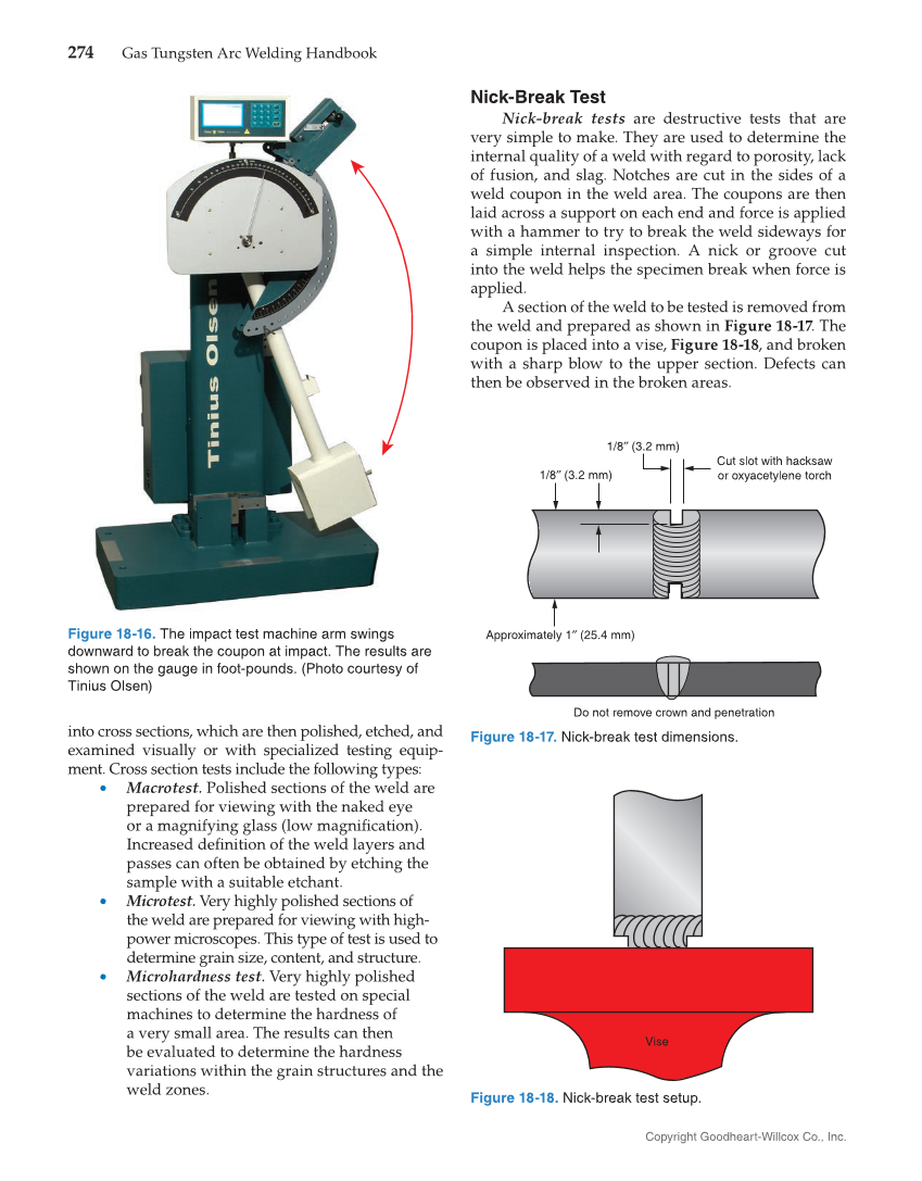 Gas Tungsten Arc Welding Handbook, 7th Edition page 274