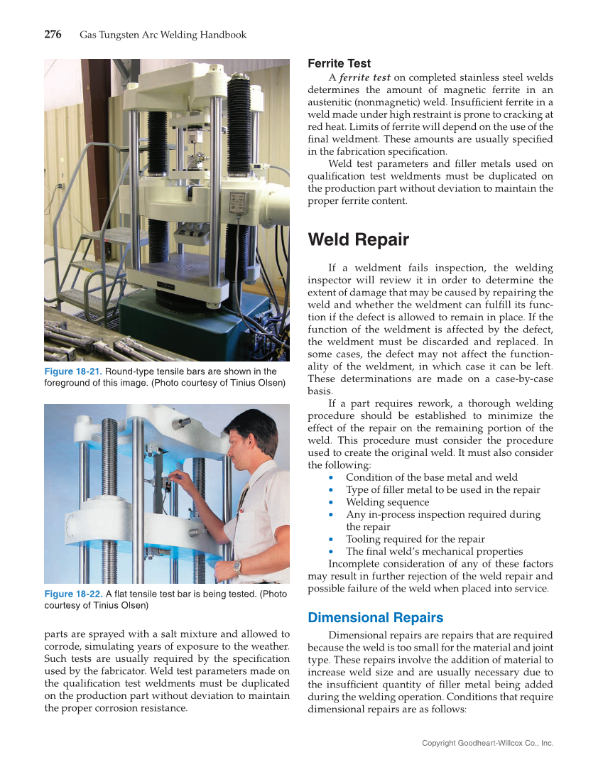 Gas Tungsten Arc Welding Handbook, 7th Edition page 276