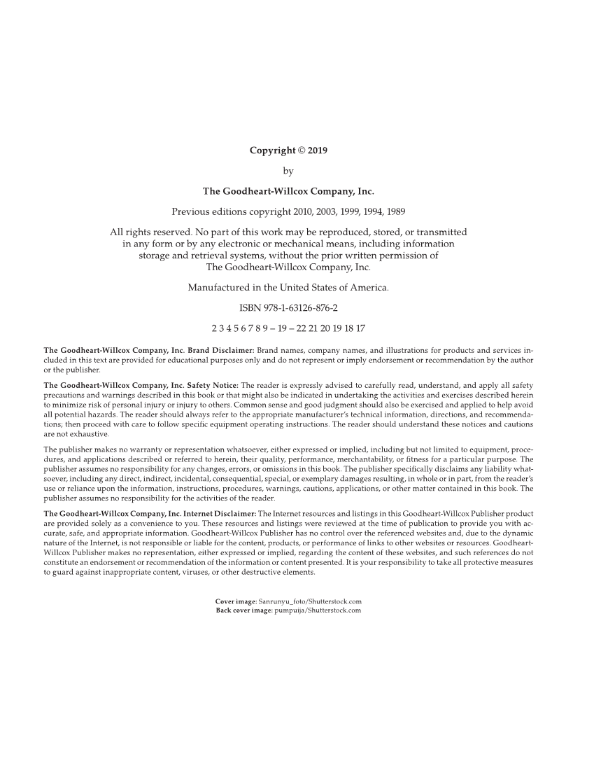 Graphic Communications: Digital Design and Print Essentials, 6th Edition page ii