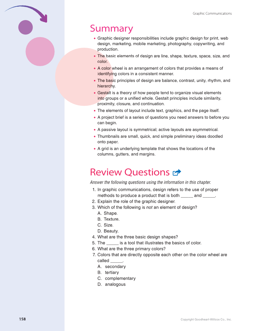 Graphic Communications: Digital Design and Print Essentials, 6th Edition page 158