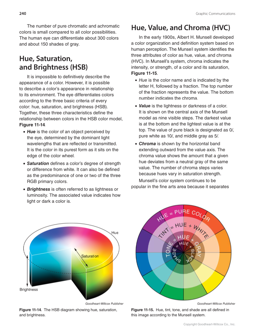 Graphic Communications: Digital Design and Print Essentials, 6th Edition page 240