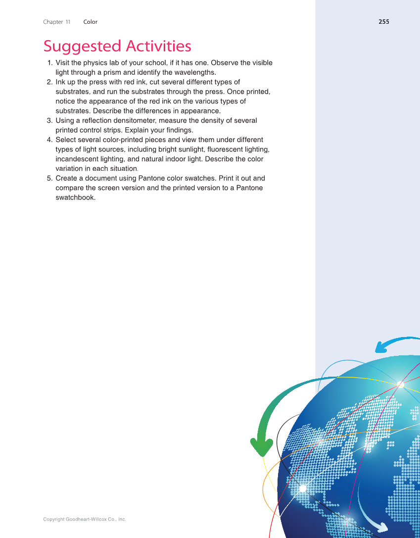 Graphic Communications: Digital Design and Print Essentials, 6th Edition page 255