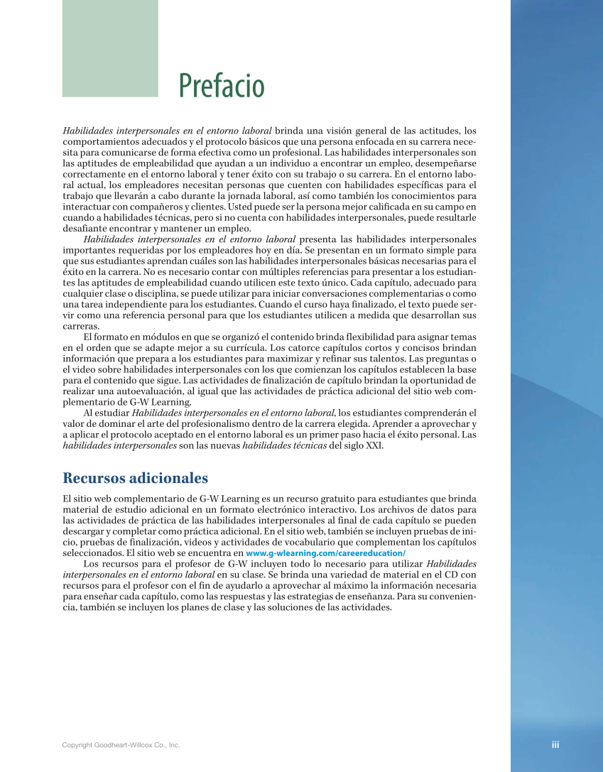 Habilidades interpersonales en el entorno laboral page iii