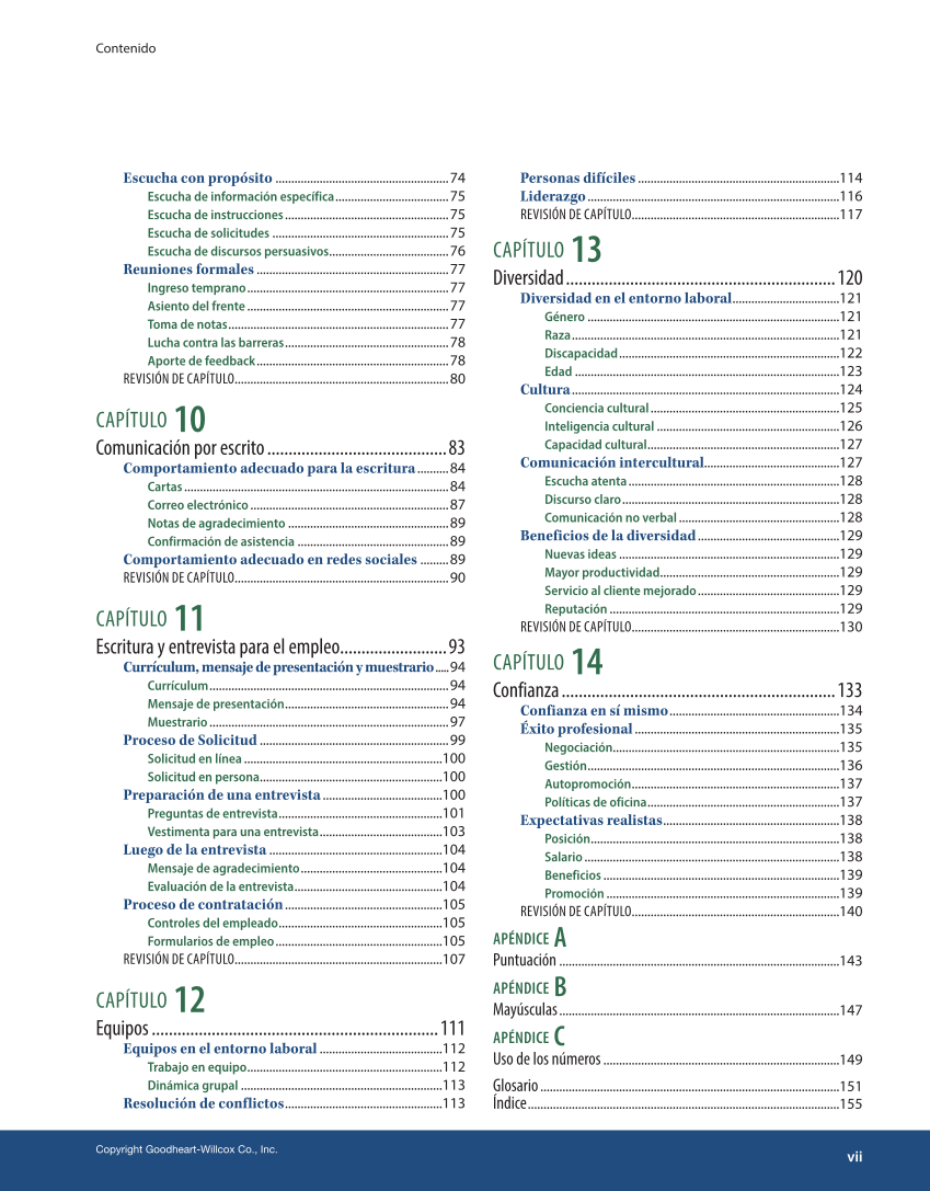 Habilidades interpersonales en el entorno laboral page vii