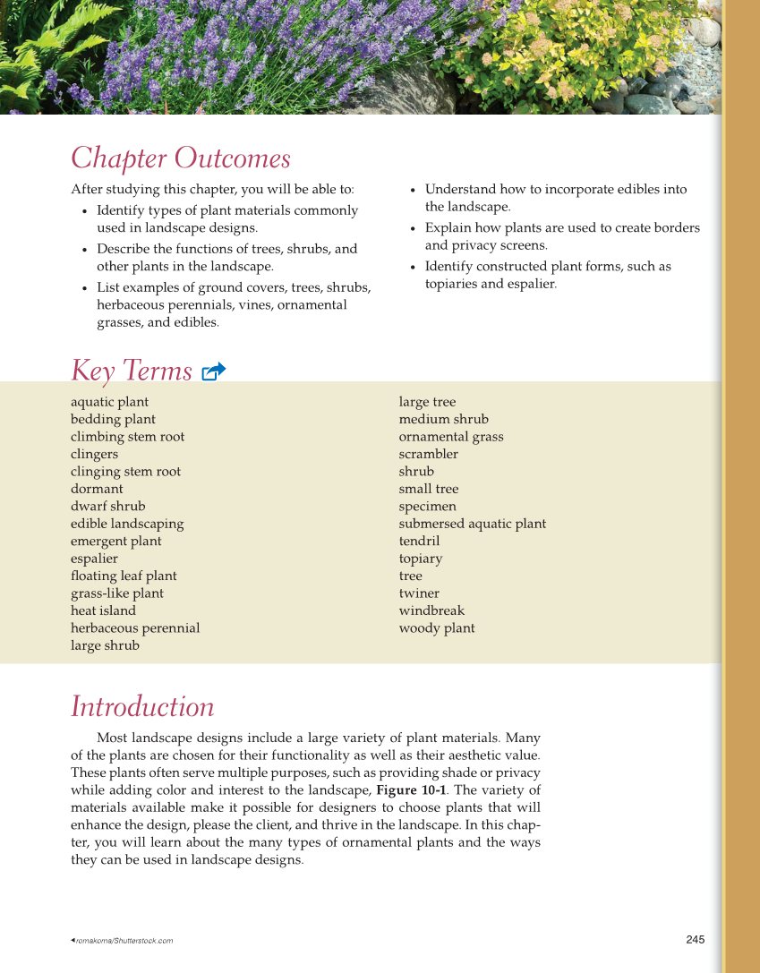 Landscape Design, Installation, and Management, 1st Edition page 245