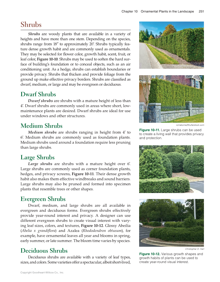 Landscape Design, Installation, and Management, 1st Edition page 251